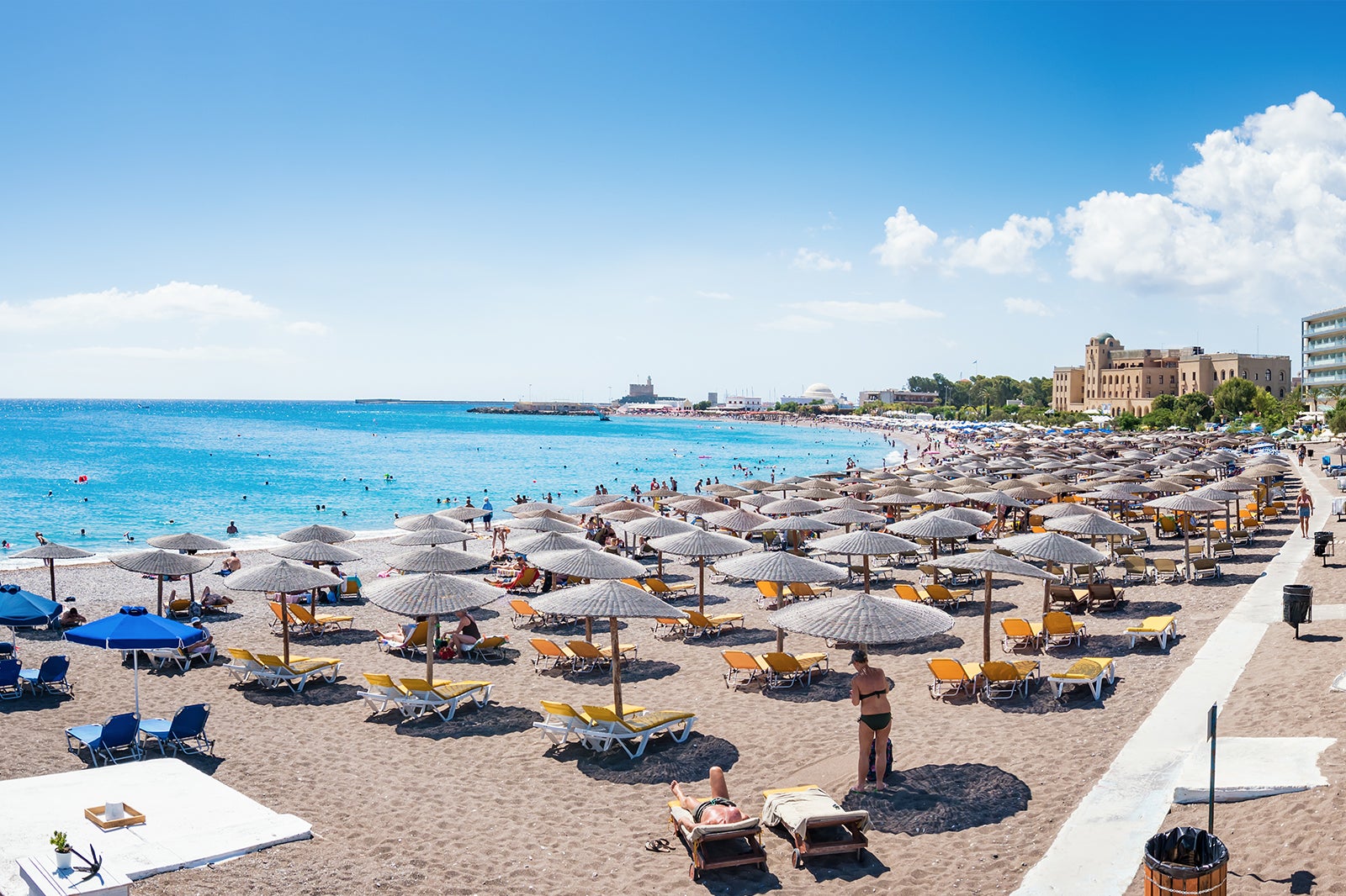 beaches near Rhodes old town